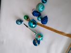 blauw/groen/turquoise kerstboomversiering, Diversen, Ophalen of Verzenden
