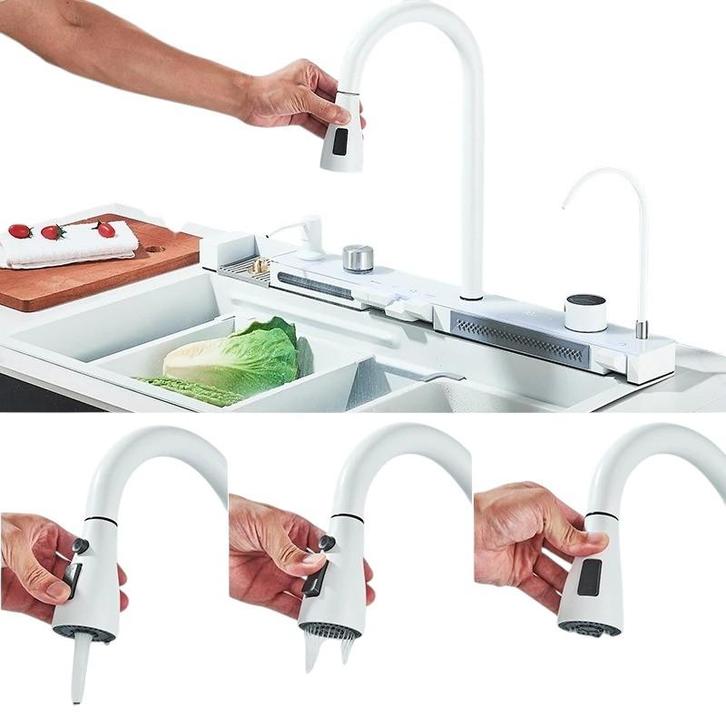 Multifunctionele Spoelbak met Digitaal Display, Huis en Inrichting, Keuken | Keukenbenodigdheden, Nieuw, Verzenden