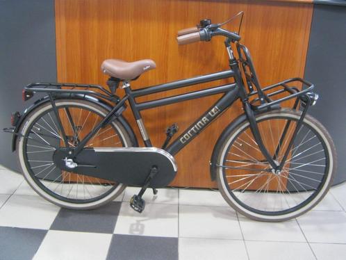 Cortina U4 Transport Mini 24 inch jongens Jet Black Matt, Fietsen en Brommers, Fietsen | Jongens, Zo goed als nieuw, 24 inch, Versnellingen