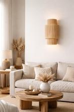 Marokkaanse Wandlamp Raffia - Handgemaakt & Sfeervol, Ophalen of Verzenden, Nieuw, Overige materialen, Ibiza boho