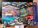 Car collectors garage legpuzzel 1000 stukjes, Ophalen of Verzenden, 500 t/m 1500 stukjes, Zo goed als nieuw