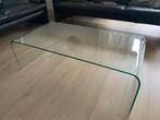 Salontafel van glas, Huis en Inrichting, Ophalen, Gebruikt, 100 tot 150 cm, 50 tot 100 cm