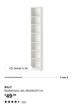 IKEA BILLY boekenkast – wit, Huis en Inrichting, Kasten | Boekenkasten, Ophalen, Zo goed als nieuw, 25 tot 50 cm, 200 cm of meer