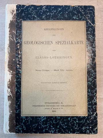 Boek over Fossielen uit 1905 E.W. Benecke