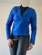 Expresso Vegan Biker Jas Koningsblauw Maat 36, Kleding | Dames, Blauw, Ophalen of Verzenden, Zo goed als nieuw, Jasje