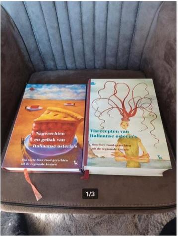 Visgerechten van Italiaanse osteria's 2 boeken beschikbaar voor biedingen