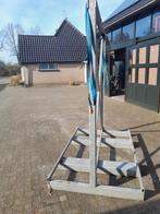 Stalen rek voor verplaatsen met heftruck., Doe-het-zelf en Verbouw, Transportwagens, Ophalen, Zo goed als nieuw, Transportkar