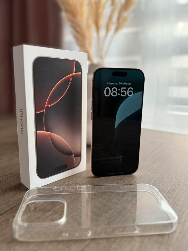 iPhone 16 Pro 128GB Desert Titanium, Telecommunicatie, Mobiele telefoons | Apple iPhone, Zo goed als nieuw, 128 GB, Zonder abonnement