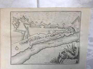 Plan Charle-Mont, J. Harrewijn, 1720, beeld 18 X 14 cm. Mooi beschikbaar voor biedingen
