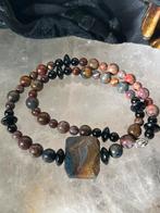 Pietersiet onyx git beschermt transformatie magie uniek, Sieraden, Tassen en Uiterlijk, Kettingen, Ophalen of Verzenden, Nieuw