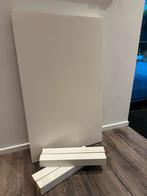 IKEA Tafel 55x90 cm wit, Huis en Inrichting, Tafels | Bijzettafels, Ophalen, Kunststof, Gebruikt, 60 cm of meer