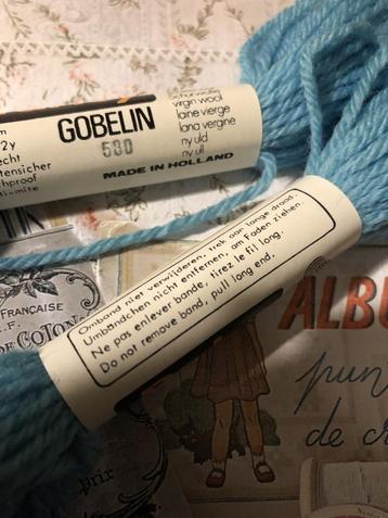 Borduurwol Parley Gobelin Tapisserie borduurwol blauw  grijs beschikbaar voor biedingen