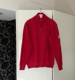 Rode trui met hoge halsboord+knopen (katoen). Maat medium, Maat 48/50 (M), BC Best Connections, Ophalen of Verzenden, Zo goed als nieuw