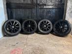 17 inch IT Wheels - zwart hoogglans - met banden, Auto-onderdelen, Banden en Velgen, Ophalen, Velg(en), 17 inch, Zomerbanden