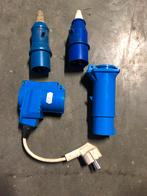 Set 4 x CEE stekkers en verloop stekkers, Ophalen of Verzenden, Zo goed als nieuw