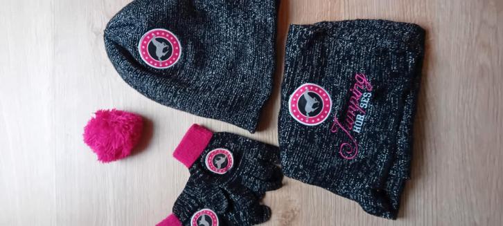 Horka Paarden Winterset - Muts, Sjaal & Handschoenen, Kinderen en Baby's, Kindermode-accessoires, Nieuw, Ophalen of Verzenden