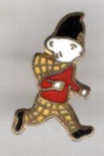 Engelse politie Rupert Bear koper PIN ( BLAD4_422 ), Verzenden, Zo goed als nieuw, Figuurtje, Speldje of Pin