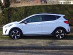 Ford Fiesta 1.0 125pk EcoBoost Hybrid Active X met Camera en, Stof, Gebruikt, Euro 6, Wit