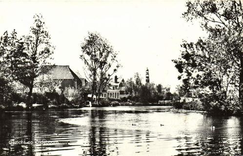 Gezicht op Oldeboorn - 1970 gelopen, Verzamelen, Ansichtkaarten | Nederland, Gelopen, Overijssel, 1960 tot 1980, Ophalen of Verzenden