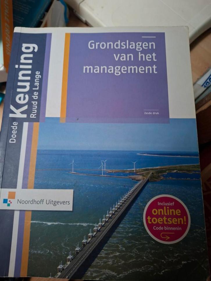Grondslagen van het Management - ZGAN, Boeken, Economie, Management en Marketing, Zo goed als nieuw, Management, Ophalen of Verzenden