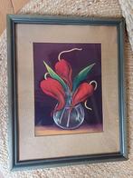 Brocante Schilderij H R Scholten stilleven vruchten herfst, Antiek en Kunst, Curiosa en Brocante, Ophalen of Verzenden