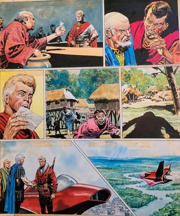 Originele pagina Trigie Don Lawrence 1970 tekening beschikbaar voor biedingen