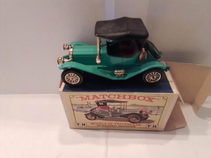 Matchbox Y-14 1911 Maxwell Roadster, Hobby en Vrije tijd, Modelauto's | 1:43, Gebruikt, Auto, Matchbox, Ophalen of Verzenden