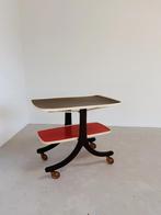 VINTAGE SERVEERWAGEN MET FORMICA BLAD, Huis en Inrichting, Tafels | Bijzettafels, Gebruikt, -, -, Ophalen of Verzenden