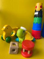 Baby speelgoed,o.a.Vintage Fisher Price schildpad, rammelaar, Gebruikt, Ophalen of Verzenden, Duw- of Trekspeelgoed