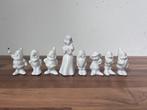 Sneeuwwitje & de 7 dwergen | wit porselein | beeljes, ;, Gebruikt, Beeldje of Figuurtje, ;