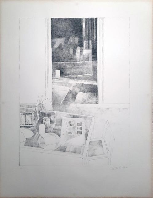 De Werktafel - Kunstenaar: Walter Nobbe - Dagelijks Leven, Antiek en Kunst, Kunst | Litho's en Zeefdrukken, Ophalen of Verzenden