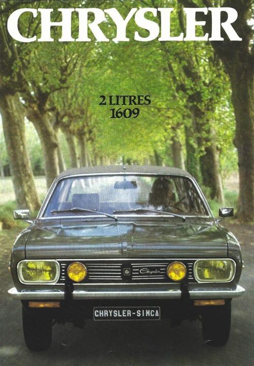 Folder Chrysler 2 Litres en 1609 1976, Boeken, Auto's | Folders en Tijdschriften, Gelezen, Overige merken, Ophalen of Verzenden