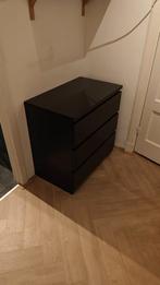 IKEA MALM ladekast, zwart/bruin, Ophalen, Gebruikt, 50 tot 100 cm, Minder dan 100 cm