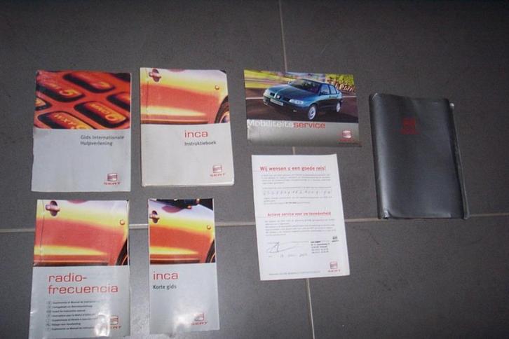 Compleet mapje boekjes SEAT INCA type 9K  1996/2004, Auto diversen, Handleidingen en Instructieboekjes, Ophalen of Verzenden