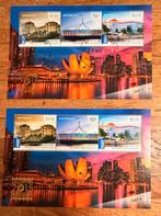 Australië 2x tentoonstelling velletje Singapore 2015 dag 3/6, Ophalen of Verzenden, Gestempeld