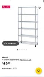 Stelling/kleding kast ikea omar, Huis en Inrichting, Kasten | Stellingkasten, Ophalen of Verzenden, Zo goed als nieuw
