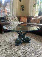 Salontafel brons Koi vis, Ophalen, Gebruikt, 50 tot 100 cm, Rond