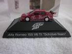 Herpa 1:87 Alfa Romeo 155 V6 TI RTL Schübel Team in doos `94, Hobby en Vrije tijd, Modelauto's | 1:87, Ophalen of Verzenden, Zo goed als nieuw