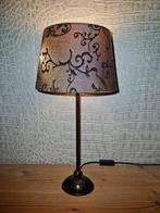 Schemerlamp een leuk en mooi brons vintage lampje LA LINA, Vintage, Ophalen of Verzenden, Zo goed als nieuw, Metaal