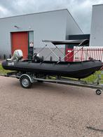 Whaly 4.35M 2020 incl kantel trailer / Honda 15pk 4T, Watersport en Boten, Ophalen, Zo goed als nieuw, Overige materialen, 10 tot 30 pk