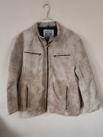 Vintage leren  jas / jacket / leer / beige / XXL / jassen, Kleding | Heren, Jassen | Winter, Albert Cuypstr 168a, Beige, Vintage