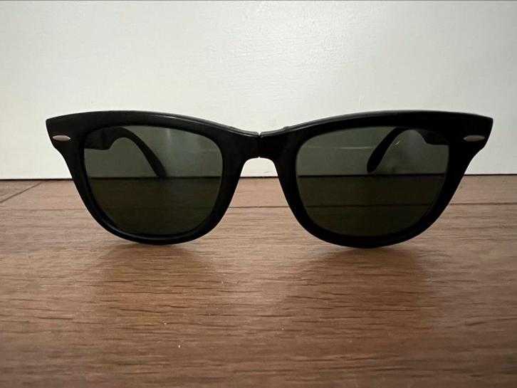 Ray-Ban Black folding Wayfarer Bausch & Lomb Rayban, Sieraden, Tassen en Uiterlijk, Zonnebrillen en Brillen | Heren, Gebruikt