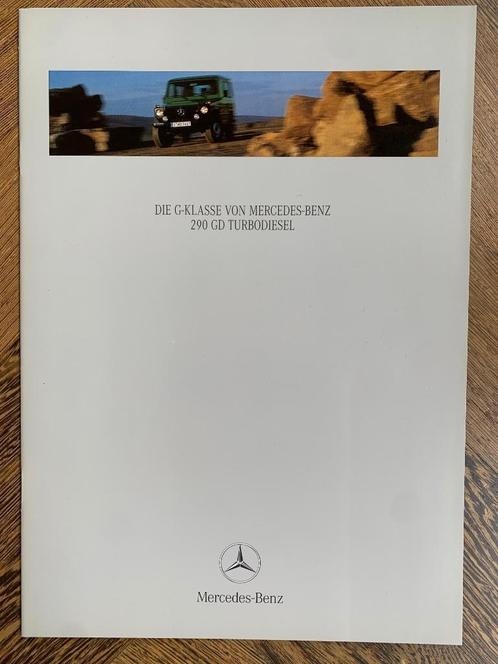 Folder brochure Mercedes-Benz G-klasse 290GD W460 1999 nieuw, Boeken, Auto's | Folders en Tijdschriften, Nieuw, Mercedes, Ophalen of Verzenden