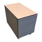 Ahrend Ladeblok Zilvergrijs Licht Eiken 3 Laden