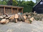 10 kuub haardhout eiken., 6 m³ of meer, Ophalen, Eikenhout, Blokken