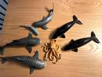 7 Schleich zeedieren haai orka, Ophalen of Verzenden, Zo goed als nieuw
