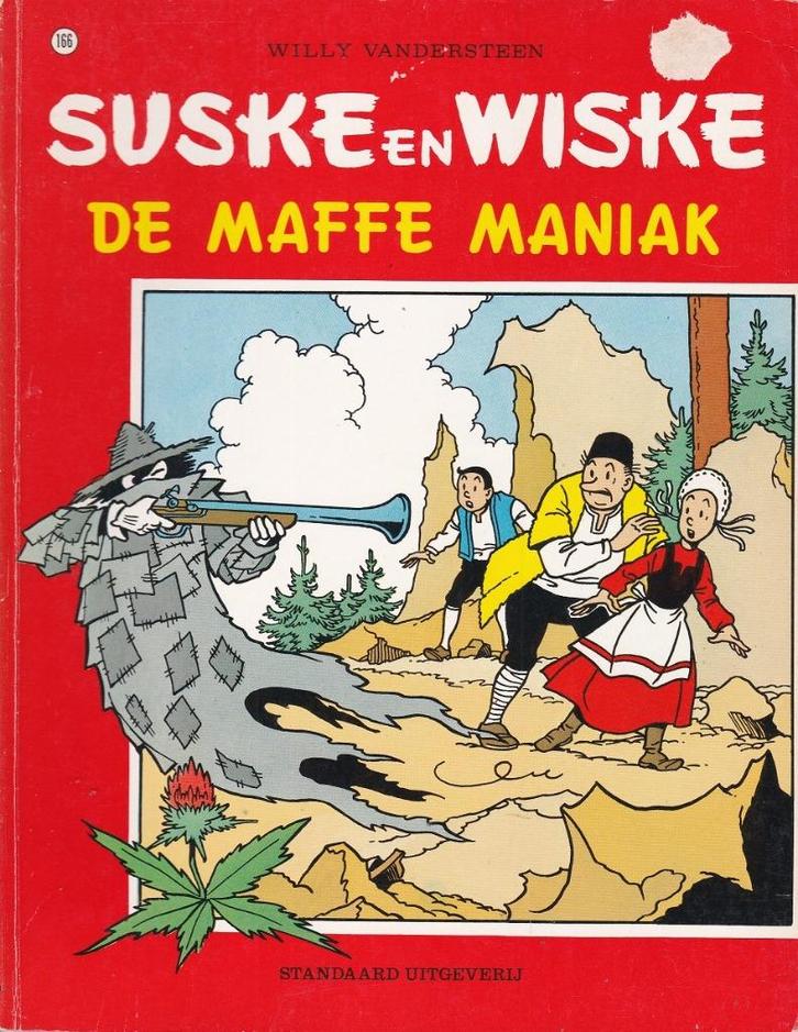 SUSKE EN WISKE – 166 – DE MAFFE MANIAK - Willy V, Boeken, Stripboeken, Gelezen, Eén stripboek, Ophalen of Verzenden
