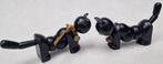 2 Art Deco houten poezen gesegmenteerd adjustable & belletje, Ophalen of Verzenden