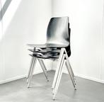 Stoelen schoolstoelen Galvanitas Pagholz mod S22 vintage, Huis en Inrichting, Stoelen, Ophalen, Drie