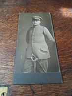 CDV Duits Soldaat Kabinetfoto wo1 ww1 feldgrau, Verzamelen, Ophalen of Verzenden, Landmacht, Duitsland